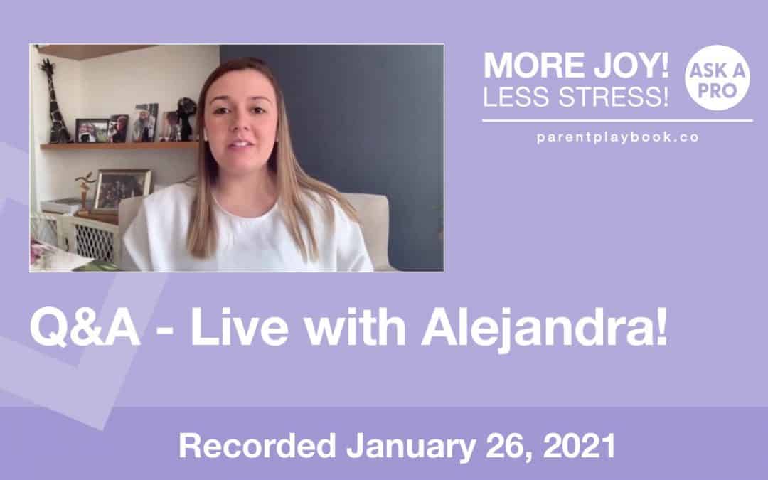 Q & A with Alejandra Penalosa, January 26 2021