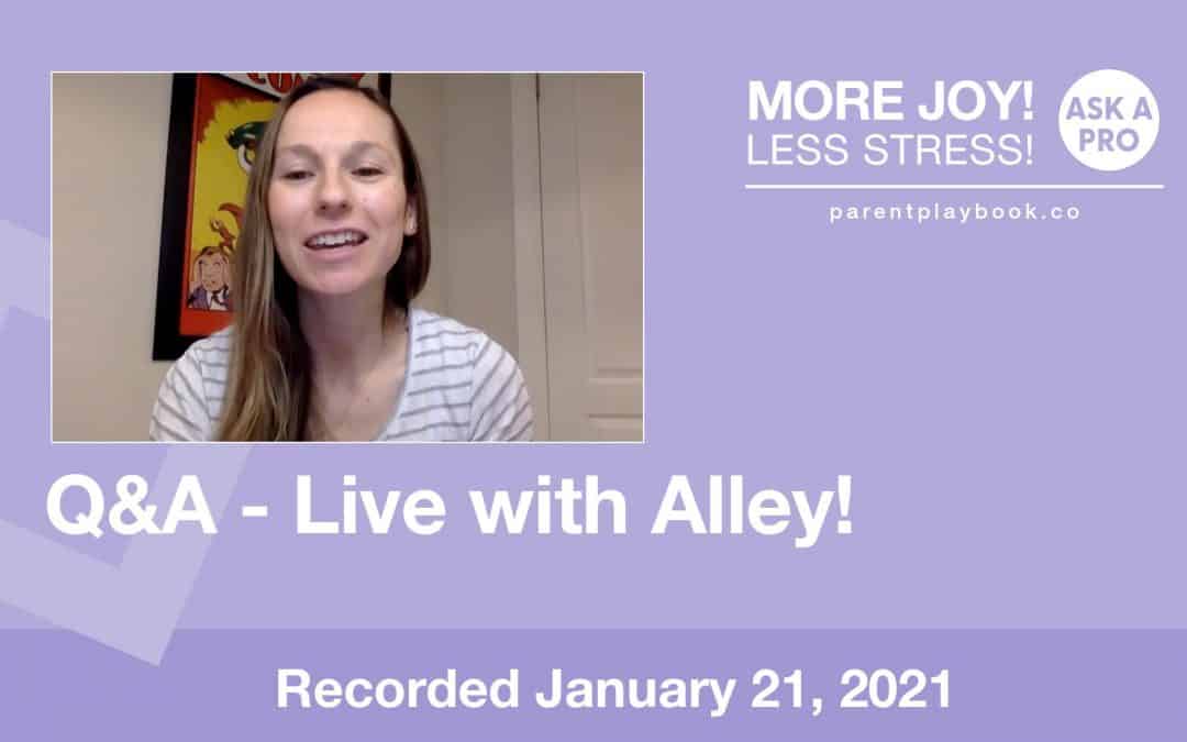 Q&A – Alley Dezenhouse Kelner, January 21 2021