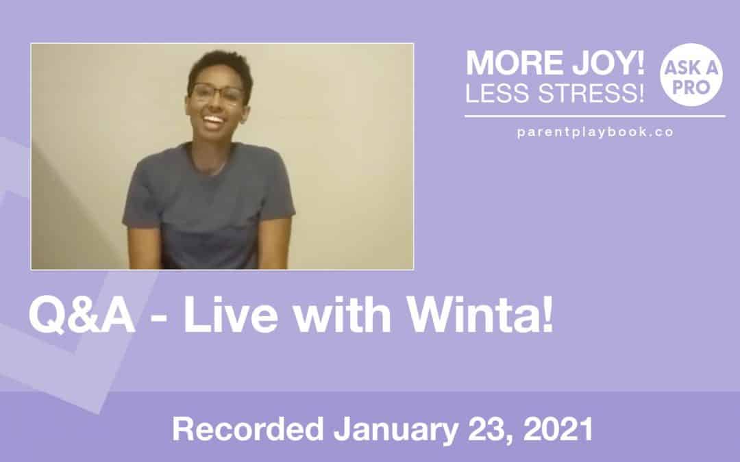 Q & A – Winta Desta, January 23 2021
