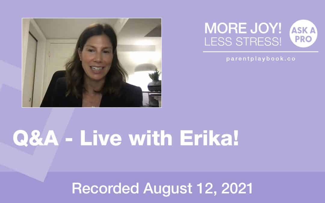 Q & A with Erika Caouette, August 12, 2021