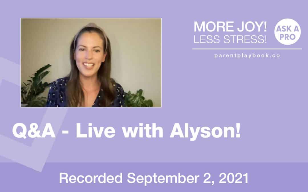 Q & A with Alyson Martinez, September 2, 2021
