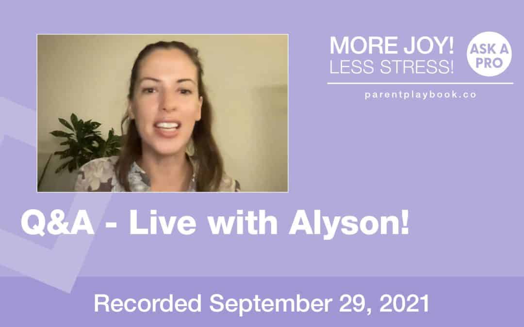 Q & A with Alyson Martinez, October 27, 2021