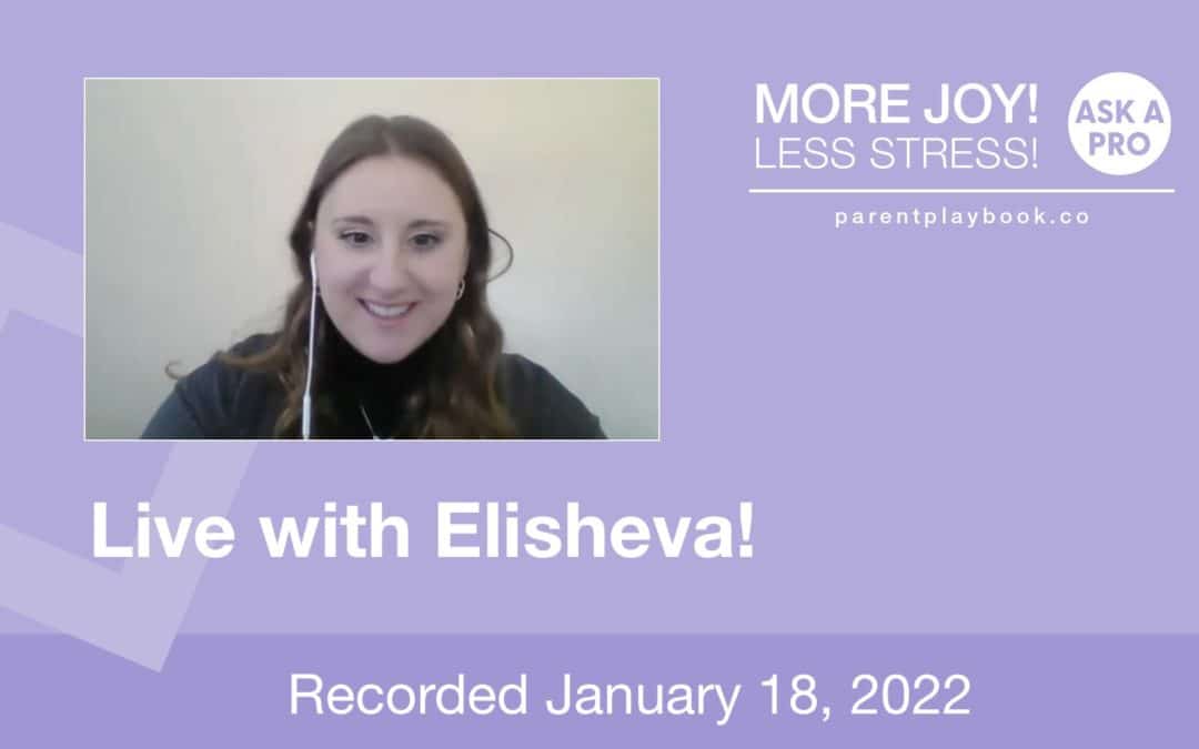 Q & A with  Elisheva Feintuch, January 18, 2022