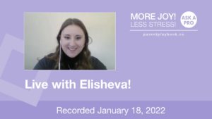 Live with Elisheva!