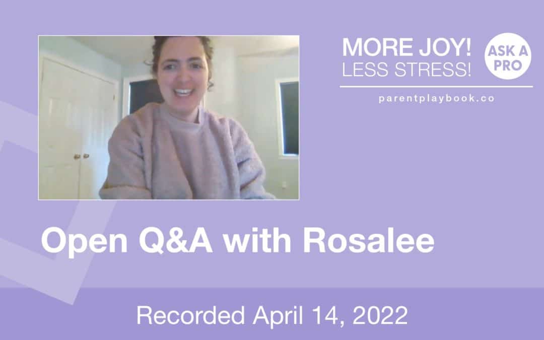 Open Q&A with Rosalee Lahaie Hera, April 14, 2022